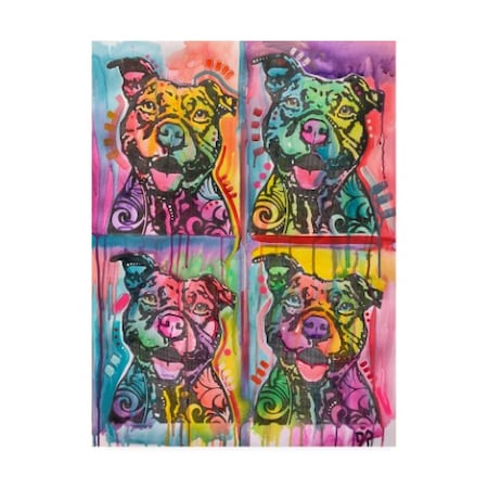 Dean Russo '4 Happy Pitties' Canvas Art,18x24